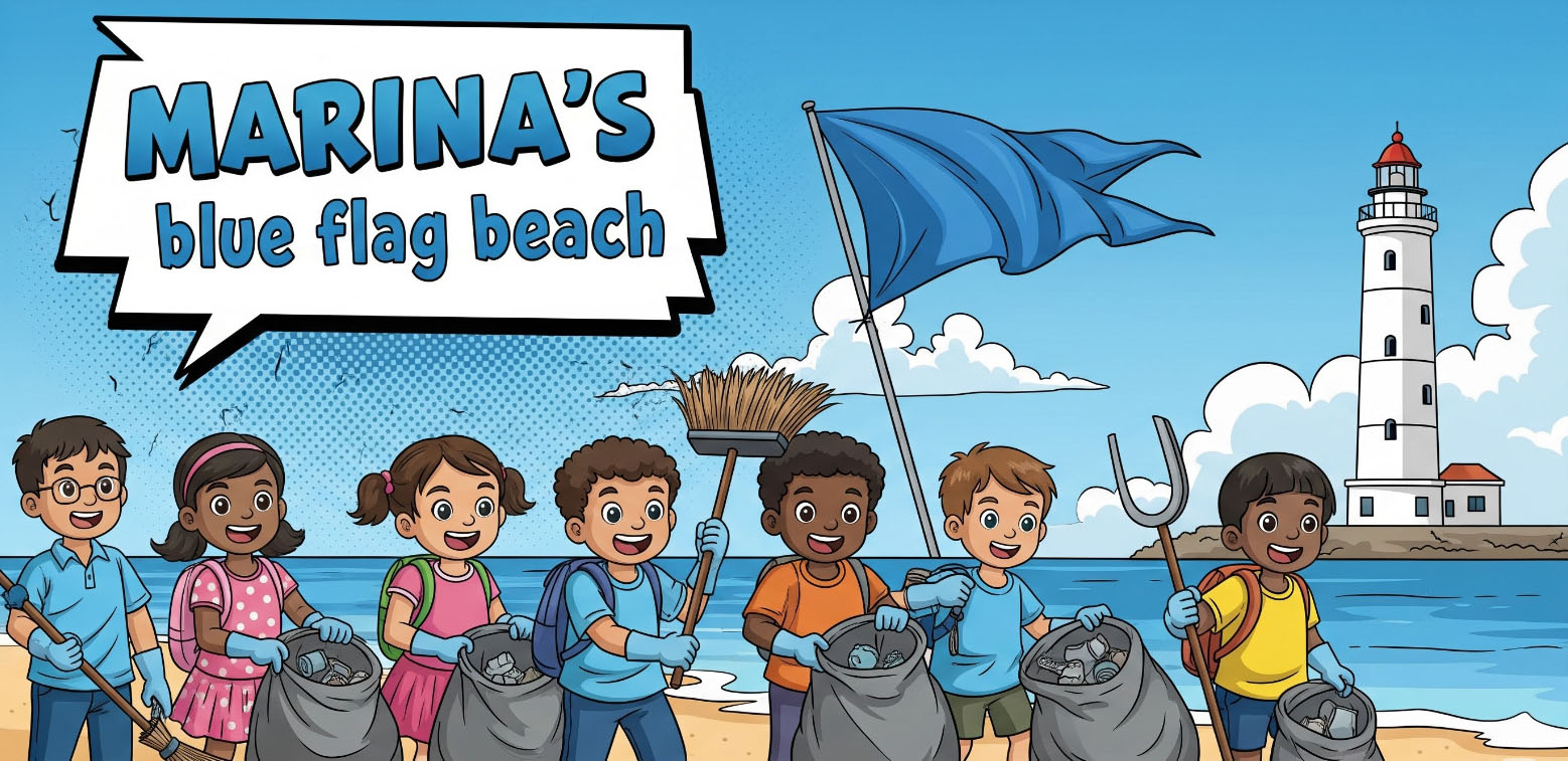 Blue flag beach
