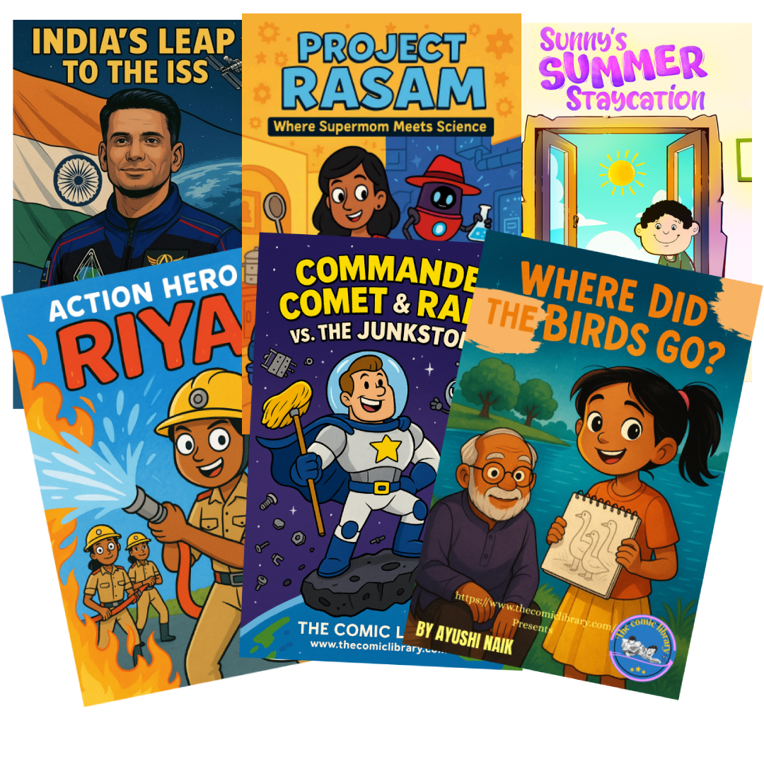 Comic Reading Illustration